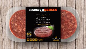 diseño de estuches y etiquetas de hamburguesas