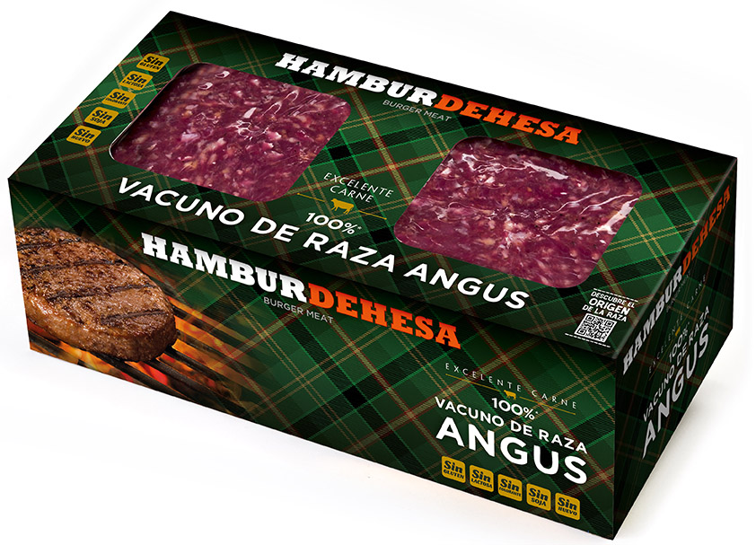 Diseño de estuches y etiquetas de hamburguesas