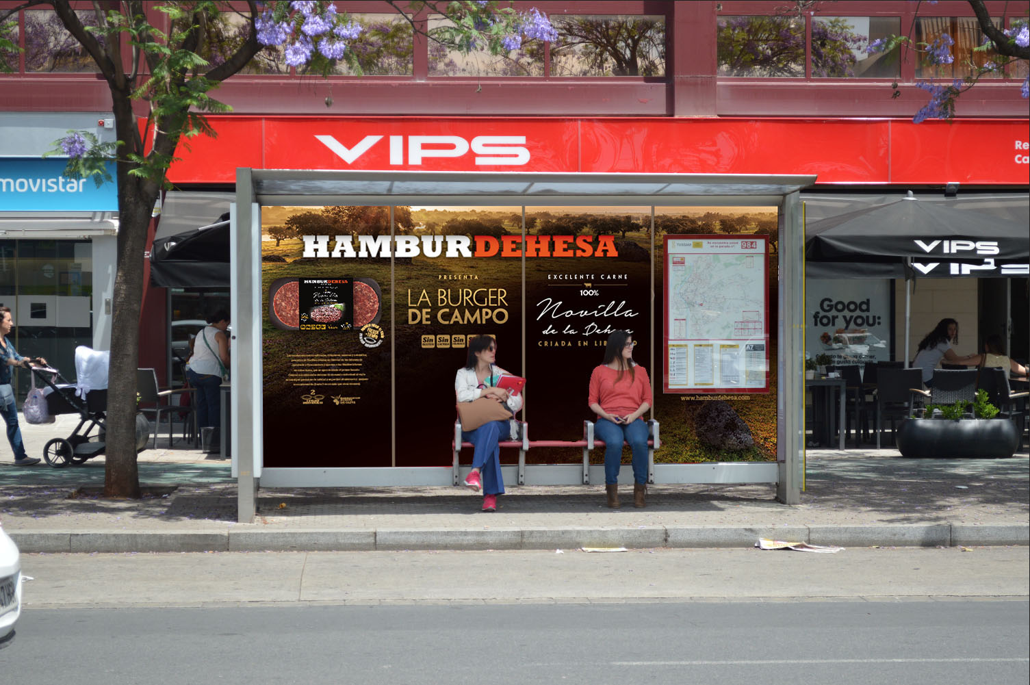 diseño de estuches y etiquetas de hamburguesas