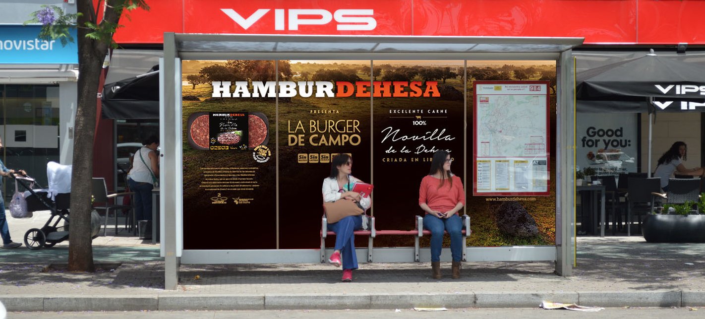 diseño de estuches y etiquetas de hamburguesas