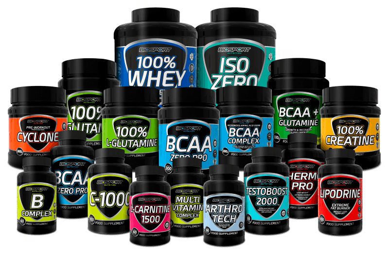 Diseño de branding y packaging Biosport Nutrition