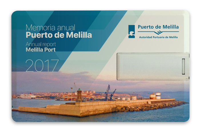 Diseño editorial Memoria anual Puerto de Melilla