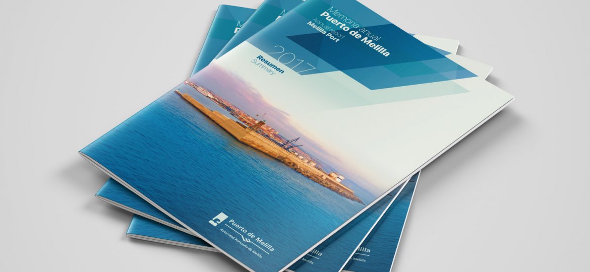 Diseño editorial Memoria anual Puerto de Melilla