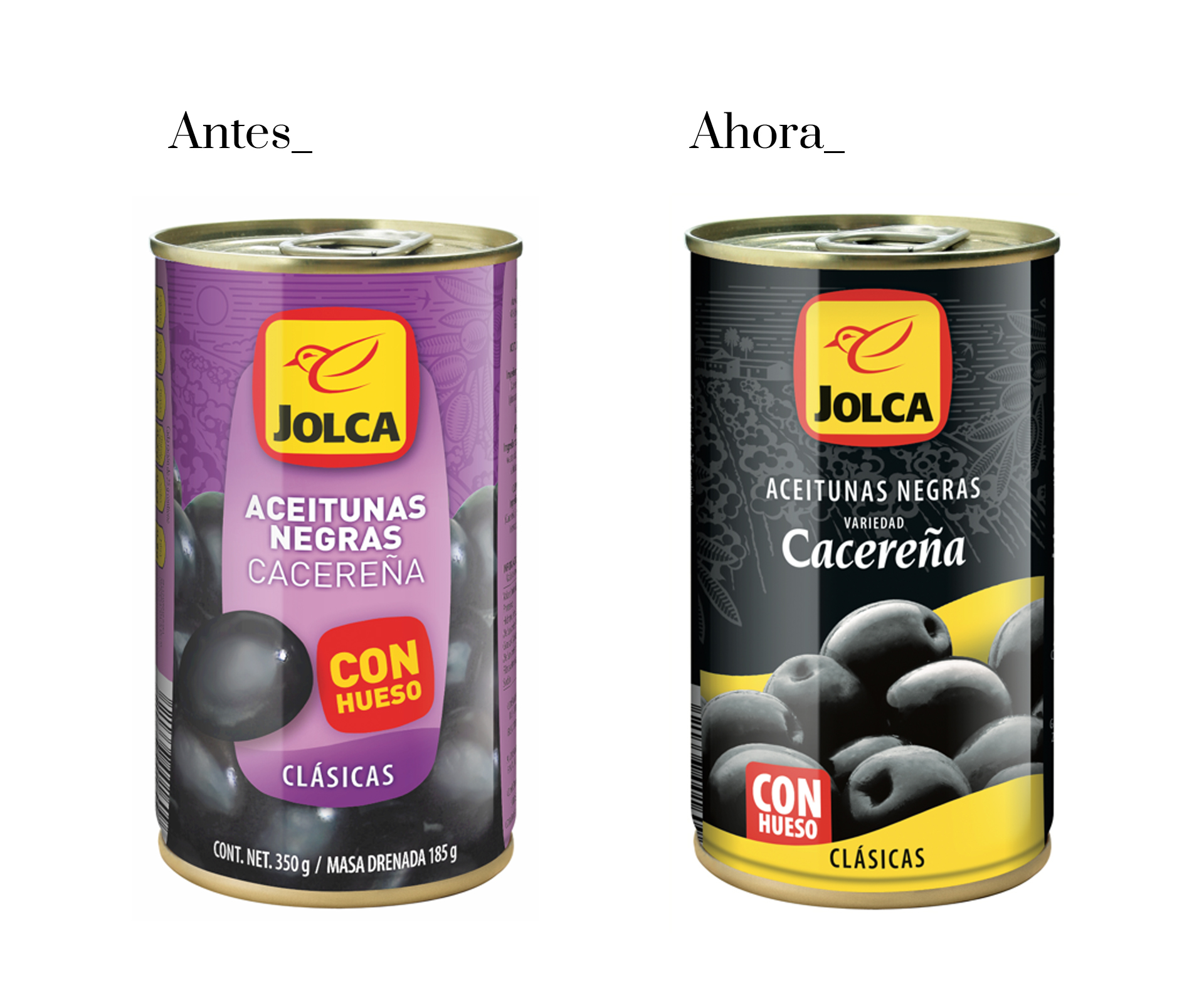 Restyling del packaging de Jolca